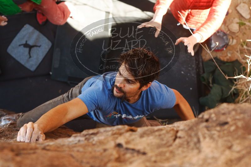 Bouldering in Hueco Tanks on 02/24/2019 with Blue Lizard Climbing and Yoga

Filename: SRM_20190224_1109110.jpg
Aperture: f/4.0
Shutter Speed: 1/320
Body: Canon EOS-1D Mark II
Lens: Canon EF 50mm f/1.8 II