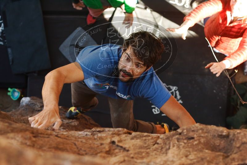 Bouldering in Hueco Tanks on 02/24/2019 with Blue Lizard Climbing and Yoga

Filename: SRM_20190224_1109290.jpg
Aperture: f/4.0
Shutter Speed: 1/400
Body: Canon EOS-1D Mark II
Lens: Canon EF 50mm f/1.8 II