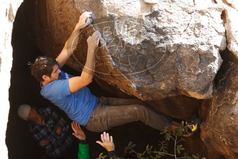 Bouldering in Hueco Tanks on 02/24/2019 with Blue Lizard Climbing and Yoga

Filename: SRM_20190224_1119110.jpg
Aperture: f/4.0
Shutter Speed: 1/640
Body: Canon EOS-1D Mark II
Lens: Canon EF 50mm f/1.8 II