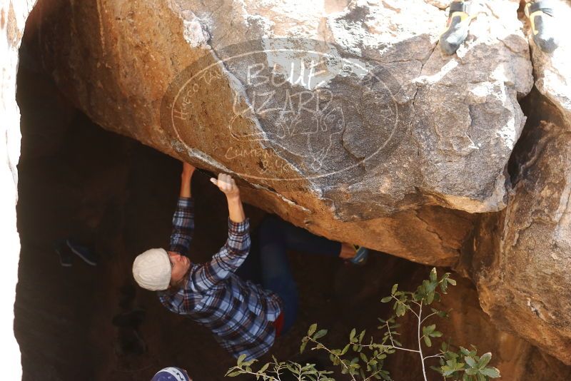 Bouldering in Hueco Tanks on 02/24/2019 with Blue Lizard Climbing and Yoga

Filename: SRM_20190224_1121100.jpg
Aperture: f/4.0
Shutter Speed: 1/400
Body: Canon EOS-1D Mark II
Lens: Canon EF 50mm f/1.8 II