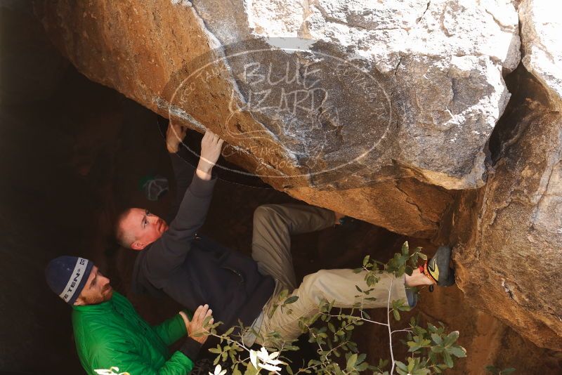 Bouldering in Hueco Tanks on 02/24/2019 with Blue Lizard Climbing and Yoga

Filename: SRM_20190224_1135130.jpg
Aperture: f/4.0
Shutter Speed: 1/400
Body: Canon EOS-1D Mark II
Lens: Canon EF 50mm f/1.8 II