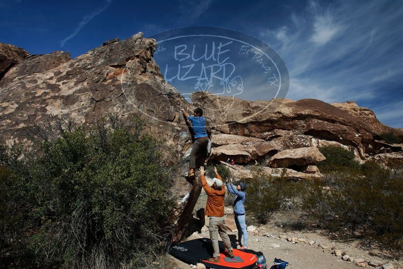 Bouldering in Hueco Tanks on 02/24/2019 with Blue Lizard Climbing and Yoga

Filename: SRM_20190224_1204490.jpg
Aperture: f/5.6
Shutter Speed: 1/320
Body: Canon EOS-1D Mark II
Lens: Canon EF 16-35mm f/2.8 L