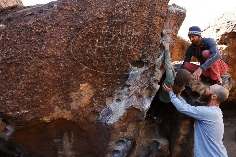 Bouldering in Hueco Tanks on 02/24/2019 with Blue Lizard Climbing and Yoga

Filename: SRM_20190224_1213320.jpg
Aperture: f/5.6
Shutter Speed: 1/320
Body: Canon EOS-1D Mark II
Lens: Canon EF 16-35mm f/2.8 L