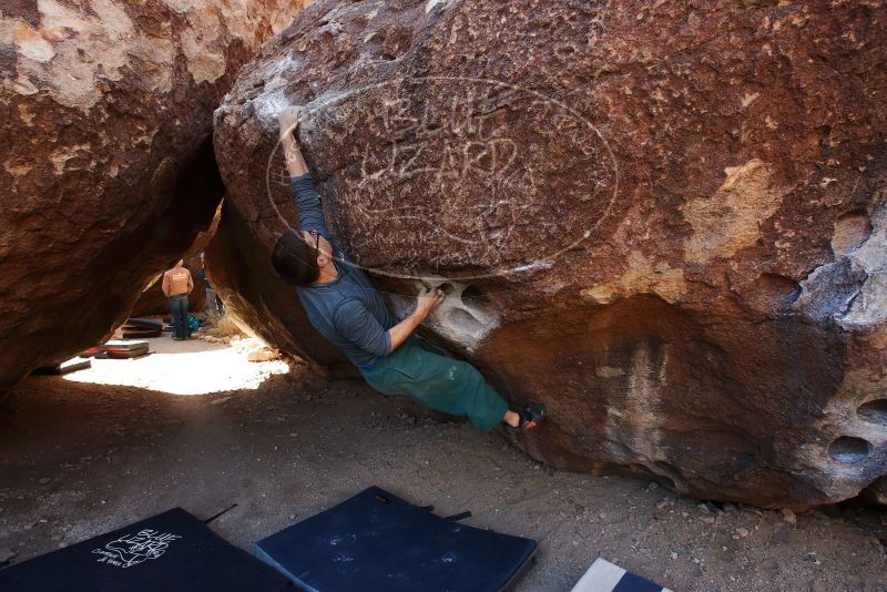 Bouldering in Hueco Tanks on 02/24/2019 with Blue Lizard Climbing and Yoga

Filename: SRM_20190224_1216470.jpg
Aperture: f/5.6
Shutter Speed: 1/320
Body: Canon EOS-1D Mark II
Lens: Canon EF 16-35mm f/2.8 L