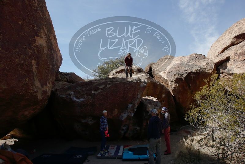 Bouldering in Hueco Tanks on 02/24/2019 with Blue Lizard Climbing and Yoga

Filename: SRM_20190224_1221360.jpg
Aperture: f/5.6
Shutter Speed: 1/500
Body: Canon EOS-1D Mark II
Lens: Canon EF 16-35mm f/2.8 L