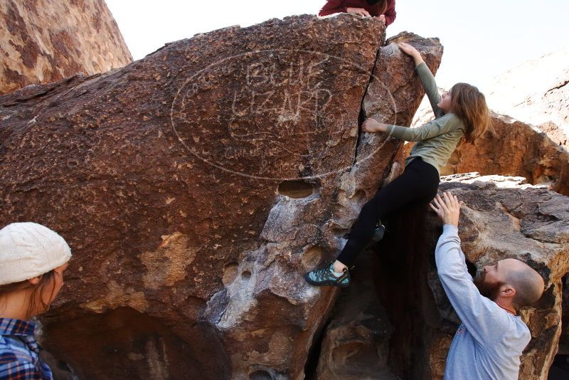 Bouldering in Hueco Tanks on 02/24/2019 with Blue Lizard Climbing and Yoga

Filename: SRM_20190224_1225140.jpg
Aperture: f/5.6
Shutter Speed: 1/400
Body: Canon EOS-1D Mark II
Lens: Canon EF 16-35mm f/2.8 L