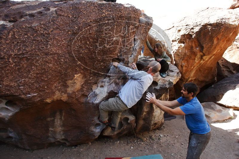 Bouldering in Hueco Tanks on 02/24/2019 with Blue Lizard Climbing and Yoga

Filename: SRM_20190224_1228580.jpg
Aperture: f/5.6
Shutter Speed: 1/400
Body: Canon EOS-1D Mark II
Lens: Canon EF 16-35mm f/2.8 L