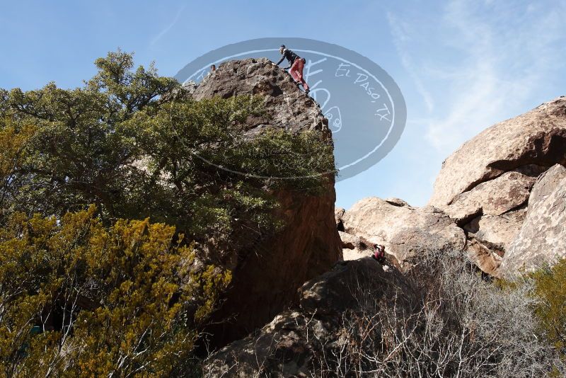 Bouldering in Hueco Tanks on 02/24/2019 with Blue Lizard Climbing and Yoga

Filename: SRM_20190224_1234270.jpg
Aperture: f/5.6
Shutter Speed: 1/640
Body: Canon EOS-1D Mark II
Lens: Canon EF 16-35mm f/2.8 L