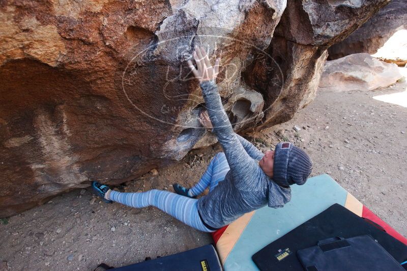 Bouldering in Hueco Tanks on 02/24/2019 with Blue Lizard Climbing and Yoga

Filename: SRM_20190224_1238370.jpg
Aperture: f/5.6
Shutter Speed: 1/250
Body: Canon EOS-1D Mark II
Lens: Canon EF 16-35mm f/2.8 L