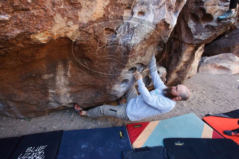 Bouldering in Hueco Tanks on 02/24/2019 with Blue Lizard Climbing and Yoga

Filename: SRM_20190224_1250300.jpg
Aperture: f/5.6
Shutter Speed: 1/200
Body: Canon EOS-1D Mark II
Lens: Canon EF 16-35mm f/2.8 L