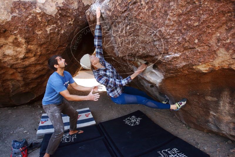 Bouldering in Hueco Tanks on 02/24/2019 with Blue Lizard Climbing and Yoga

Filename: SRM_20190224_1253340.jpg
Aperture: f/5.0
Shutter Speed: 1/320
Body: Canon EOS-1D Mark II
Lens: Canon EF 16-35mm f/2.8 L