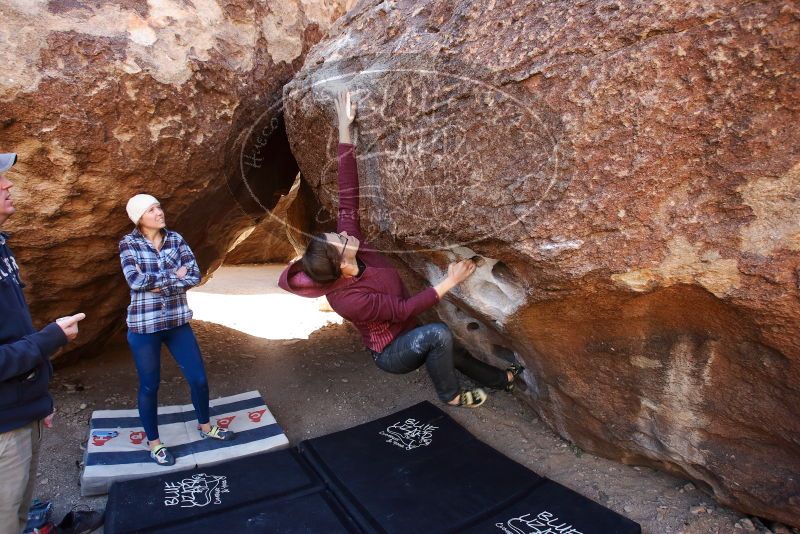 Bouldering in Hueco Tanks on 02/24/2019 with Blue Lizard Climbing and Yoga

Filename: SRM_20190224_1254220.jpg
Aperture: f/5.0
Shutter Speed: 1/250
Body: Canon EOS-1D Mark II
Lens: Canon EF 16-35mm f/2.8 L