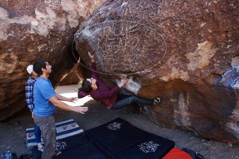 Bouldering in Hueco Tanks on 02/24/2019 with Blue Lizard Climbing and Yoga

Filename: SRM_20190224_1309540.jpg
Aperture: f/5.0
Shutter Speed: 1/400
Body: Canon EOS-1D Mark II
Lens: Canon EF 16-35mm f/2.8 L