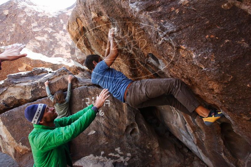 Bouldering in Hueco Tanks on 02/24/2019 with Blue Lizard Climbing and Yoga

Filename: SRM_20190224_1322590.jpg
Aperture: f/5.0
Shutter Speed: 1/320
Body: Canon EOS-1D Mark II
Lens: Canon EF 16-35mm f/2.8 L