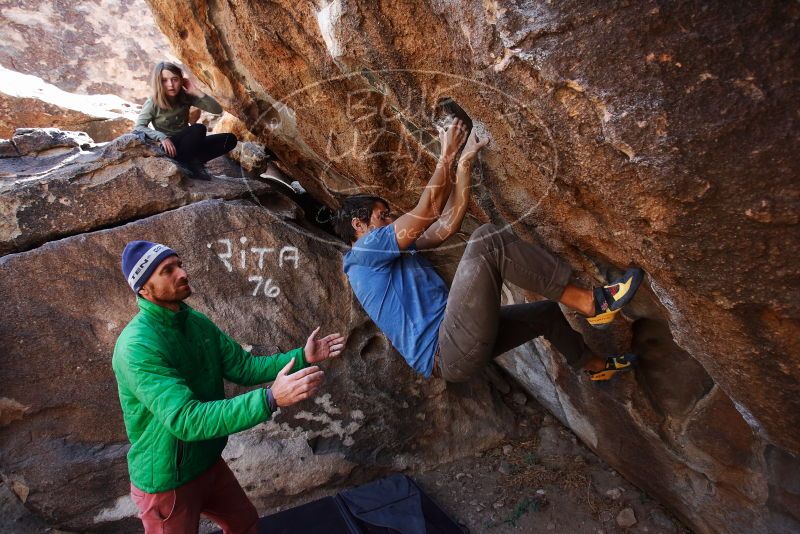 Bouldering in Hueco Tanks on 02/24/2019 with Blue Lizard Climbing and Yoga

Filename: SRM_20190224_1328570.jpg
Aperture: f/4.0
Shutter Speed: 1/640
Body: Canon EOS-1D Mark II
Lens: Canon EF 16-35mm f/2.8 L