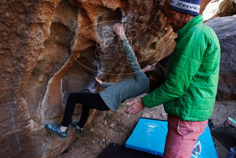 Bouldering in Hueco Tanks on 02/24/2019 with Blue Lizard Climbing and Yoga

Filename: SRM_20190224_1333050.jpg
Aperture: f/5.0
Shutter Speed: 1/250
Body: Canon EOS-1D Mark II
Lens: Canon EF 16-35mm f/2.8 L