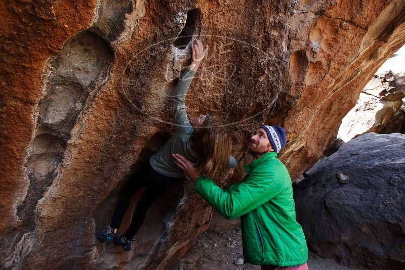 Bouldering in Hueco Tanks on 02/24/2019 with Blue Lizard Climbing and Yoga

Filename: SRM_20190224_1333130.jpg
Aperture: f/5.0
Shutter Speed: 1/400
Body: Canon EOS-1D Mark II
Lens: Canon EF 16-35mm f/2.8 L