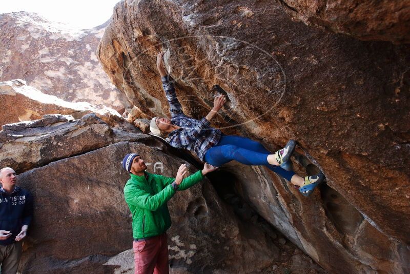 Bouldering in Hueco Tanks on 02/24/2019 with Blue Lizard Climbing and Yoga

Filename: SRM_20190224_1338421.jpg
Aperture: f/5.0
Shutter Speed: 1/400
Body: Canon EOS-1D Mark II
Lens: Canon EF 16-35mm f/2.8 L