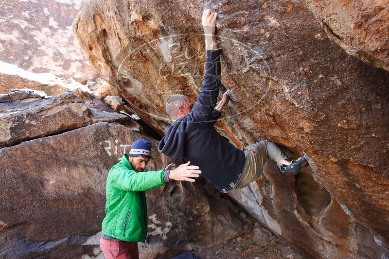 Bouldering in Hueco Tanks on 02/24/2019 with Blue Lizard Climbing and Yoga

Filename: SRM_20190224_1340431.jpg
Aperture: f/5.0
Shutter Speed: 1/250
Body: Canon EOS-1D Mark II
Lens: Canon EF 16-35mm f/2.8 L