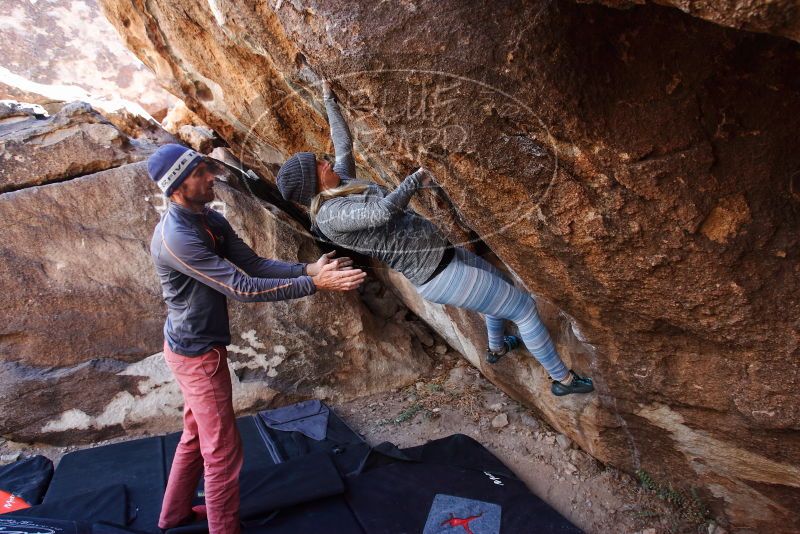 Bouldering in Hueco Tanks on 02/24/2019 with Blue Lizard Climbing and Yoga

Filename: SRM_20190224_1346480.jpg
Aperture: f/5.0
Shutter Speed: 1/200
Body: Canon EOS-1D Mark II
Lens: Canon EF 16-35mm f/2.8 L