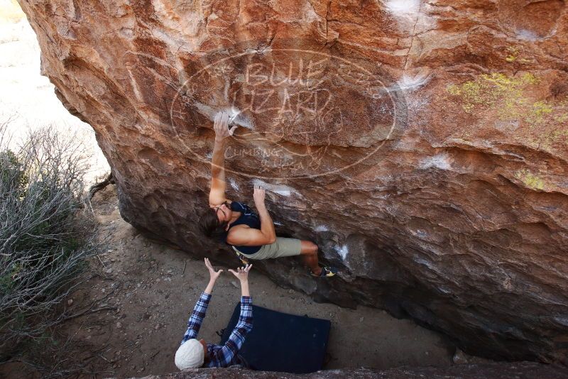 Bouldering in Hueco Tanks on 02/24/2019 with Blue Lizard Climbing and Yoga

Filename: SRM_20190224_1456000.jpg
Aperture: f/5.6
Shutter Speed: 1/250
Body: Canon EOS-1D Mark II
Lens: Canon EF 16-35mm f/2.8 L