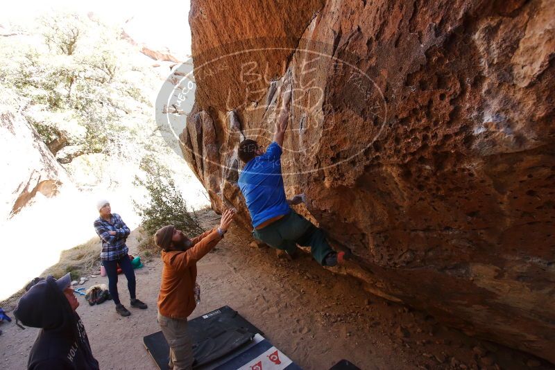 Bouldering in Hueco Tanks on 02/24/2019 with Blue Lizard Climbing and Yoga

Filename: SRM_20190224_1510580.jpg
Aperture: f/5.6
Shutter Speed: 1/320
Body: Canon EOS-1D Mark II
Lens: Canon EF 16-35mm f/2.8 L