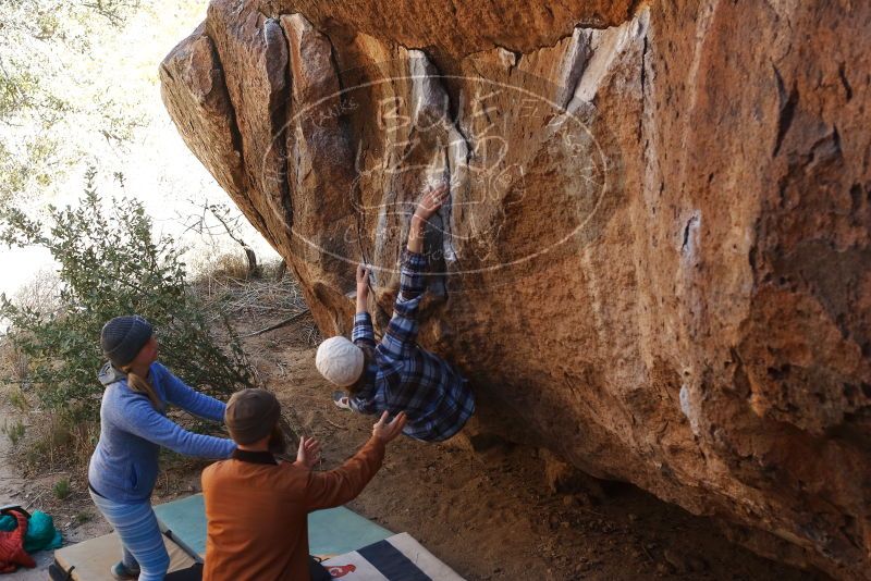 Bouldering in Hueco Tanks on 02/24/2019 with Blue Lizard Climbing and Yoga

Filename: SRM_20190224_1514110.jpg
Aperture: f/4.0
Shutter Speed: 1/400
Body: Canon EOS-1D Mark II
Lens: Canon EF 50mm f/1.8 II