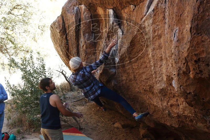 Bouldering in Hueco Tanks on 02/24/2019 with Blue Lizard Climbing and Yoga

Filename: SRM_20190224_1537510.jpg
Aperture: f/4.0
Shutter Speed: 1/640
Body: Canon EOS-1D Mark II
Lens: Canon EF 50mm f/1.8 II