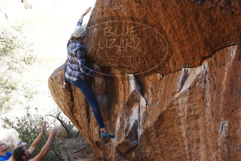 Bouldering in Hueco Tanks on 02/24/2019 with Blue Lizard Climbing and Yoga

Filename: SRM_20190224_1544050.jpg
Aperture: f/4.0
Shutter Speed: 1/400
Body: Canon EOS-1D Mark II
Lens: Canon EF 50mm f/1.8 II