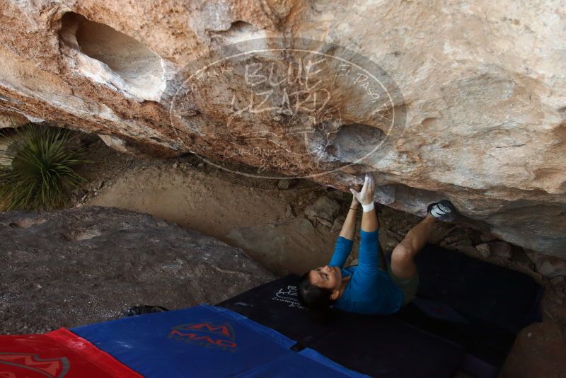 Bouldering in Hueco Tanks on 03/01/2019 with Blue Lizard Climbing and Yoga

Filename: SRM_20190301_1126500.jpg
Aperture: f/5.6
Shutter Speed: 1/125
Body: Canon EOS-1D Mark II
Lens: Canon EF 16-35mm f/2.8 L