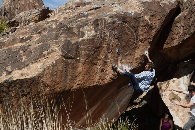 Bouldering in Hueco Tanks on 03/01/2019 with Blue Lizard Climbing and Yoga

Filename: SRM_20190301_1204500.jpg
Aperture: f/5.0
Shutter Speed: 1/250
Body: Canon EOS-1D Mark II
Lens: Canon EF 50mm f/1.8 II