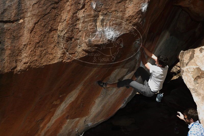 Bouldering in Hueco Tanks on 03/01/2019 with Blue Lizard Climbing and Yoga

Filename: SRM_20190301_1213180.jpg
Aperture: f/5.0
Shutter Speed: 1/250
Body: Canon EOS-1D Mark II
Lens: Canon EF 50mm f/1.8 II