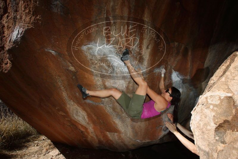 Bouldering in Hueco Tanks on 03/01/2019 with Blue Lizard Climbing and Yoga

Filename: SRM_20190301_1221170.jpg
Aperture: f/5.6
Shutter Speed: 1/250
Body: Canon EOS-1D Mark II
Lens: Canon EF 16-35mm f/2.8 L