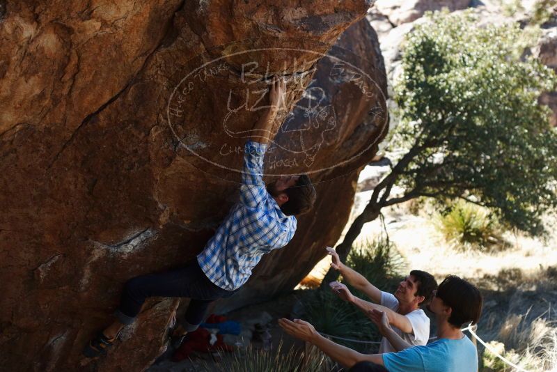 Bouldering in Hueco Tanks on 03/01/2019 with Blue Lizard Climbing and Yoga

Filename: SRM_20190301_1344390.jpg
Aperture: f/3.5
Shutter Speed: 1/400
Body: Canon EOS-1D Mark II
Lens: Canon EF 50mm f/1.8 II