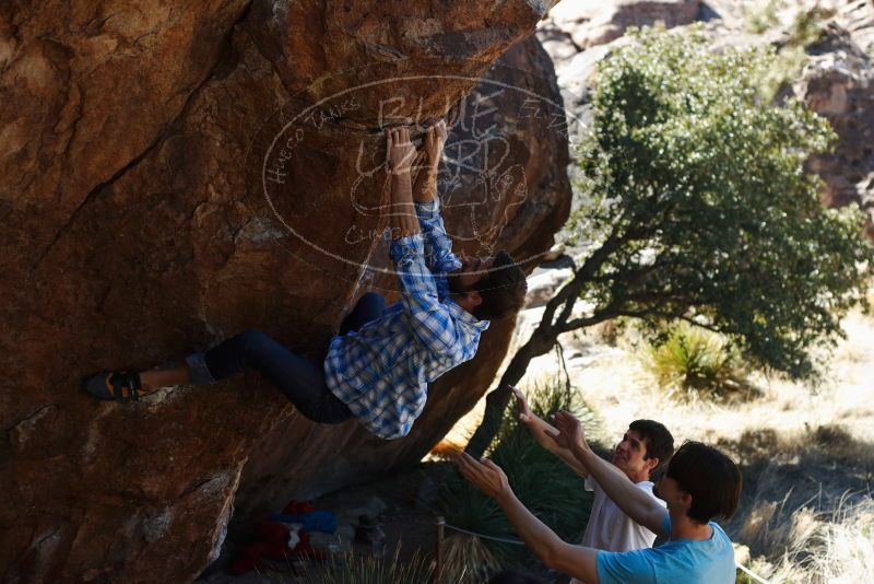 Bouldering in Hueco Tanks on 03/01/2019 with Blue Lizard Climbing and Yoga

Filename: SRM_20190301_1344440.jpg
Aperture: f/3.5
Shutter Speed: 1/400
Body: Canon EOS-1D Mark II
Lens: Canon EF 50mm f/1.8 II