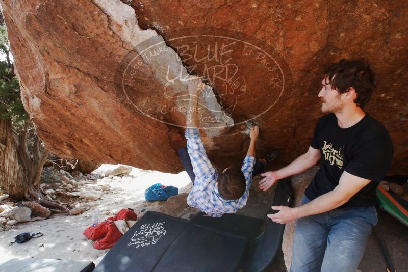 Bouldering in Hueco Tanks on 03/01/2019 with Blue Lizard Climbing and Yoga

Filename: SRM_20190301_1542110.jpg
Aperture: f/5.6
Shutter Speed: 1/250
Body: Canon EOS-1D Mark II
Lens: Canon EF 16-35mm f/2.8 L