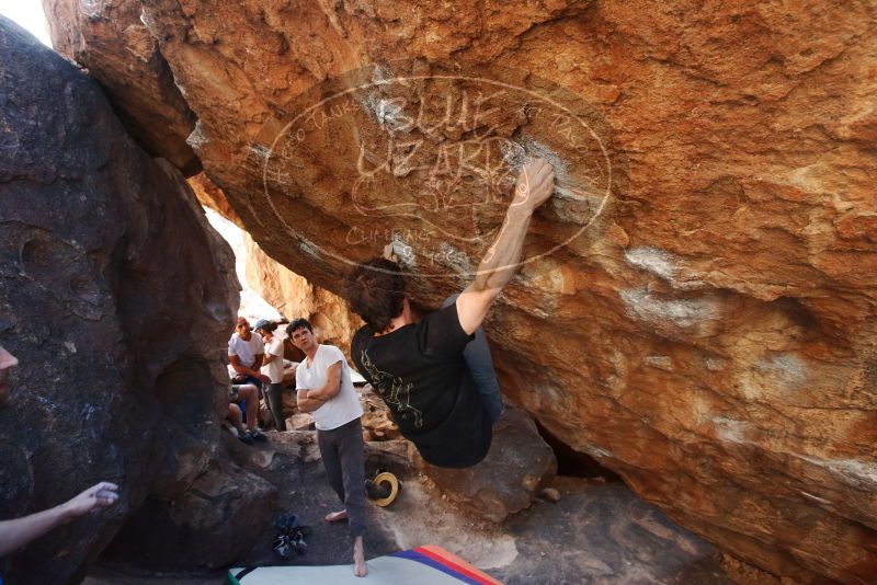 Bouldering in Hueco Tanks on 03/01/2019 with Blue Lizard Climbing and Yoga

Filename: SRM_20190301_1631150.jpg
Aperture: f/5.0
Shutter Speed: 1/200
Body: Canon EOS-1D Mark II
Lens: Canon EF 16-35mm f/2.8 L