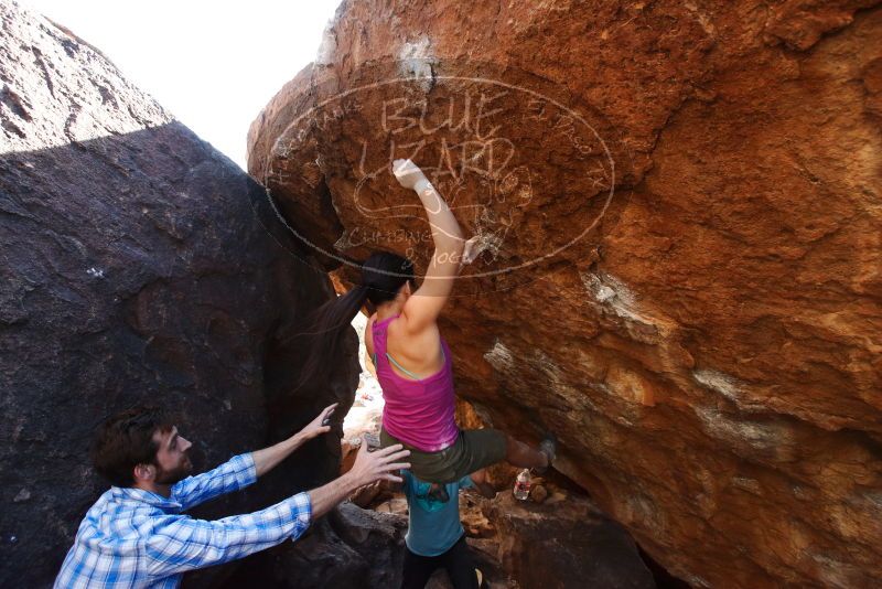 Bouldering in Hueco Tanks on 03/01/2019 with Blue Lizard Climbing and Yoga

Filename: SRM_20190301_1639420.jpg
Aperture: f/5.0
Shutter Speed: 1/400
Body: Canon EOS-1D Mark II
Lens: Canon EF 16-35mm f/2.8 L