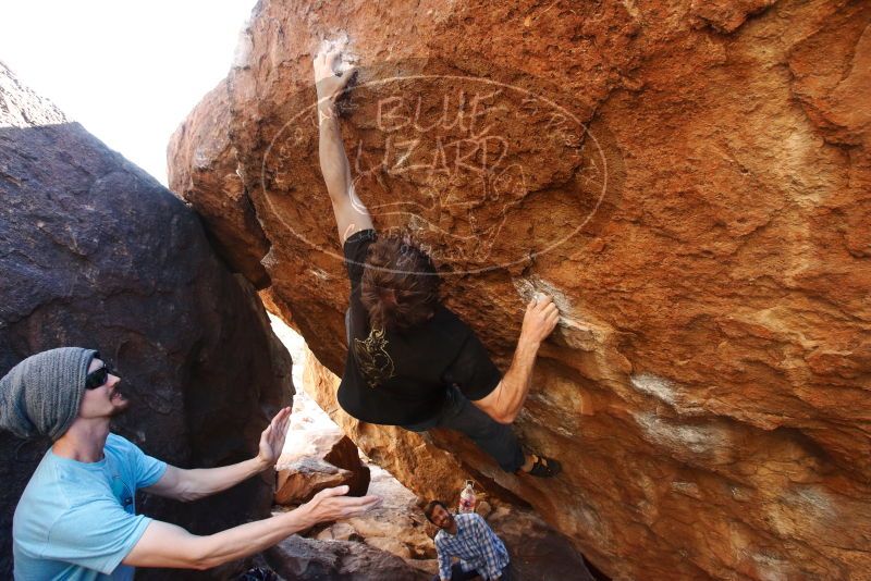 Bouldering in Hueco Tanks on 03/01/2019 with Blue Lizard Climbing and Yoga

Filename: SRM_20190301_1649200.jpg
Aperture: f/5.6
Shutter Speed: 1/200
Body: Canon EOS-1D Mark II
Lens: Canon EF 16-35mm f/2.8 L