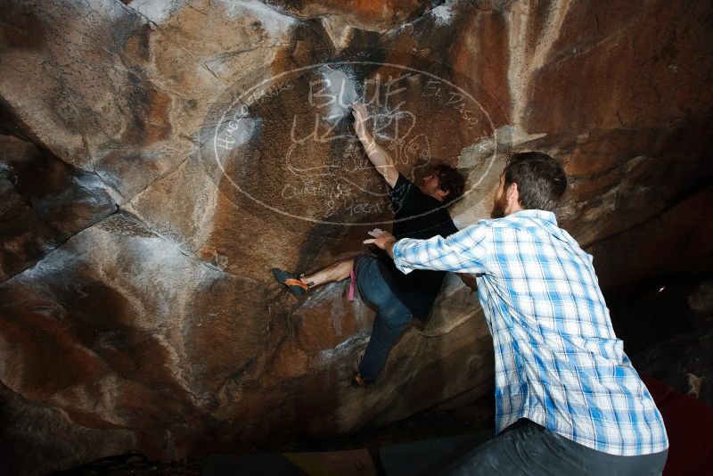 Bouldering in Hueco Tanks on 03/02/2019 with Blue Lizard Climbing and Yoga

Filename: SRM_20190302_1208270.jpg
Aperture: f/8.0
Shutter Speed: 1/250
Body: Canon EOS-1D Mark II
Lens: Canon EF 16-35mm f/2.8 L