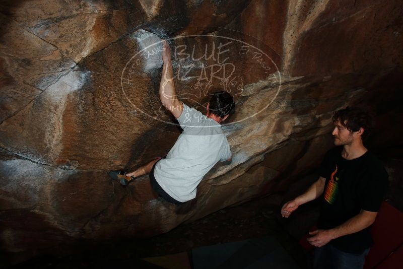 Bouldering in Hueco Tanks on 03/02/2019 with Blue Lizard Climbing and Yoga

Filename: SRM_20190302_1222370.jpg
Aperture: f/8.0
Shutter Speed: 1/250
Body: Canon EOS-1D Mark II
Lens: Canon EF 16-35mm f/2.8 L