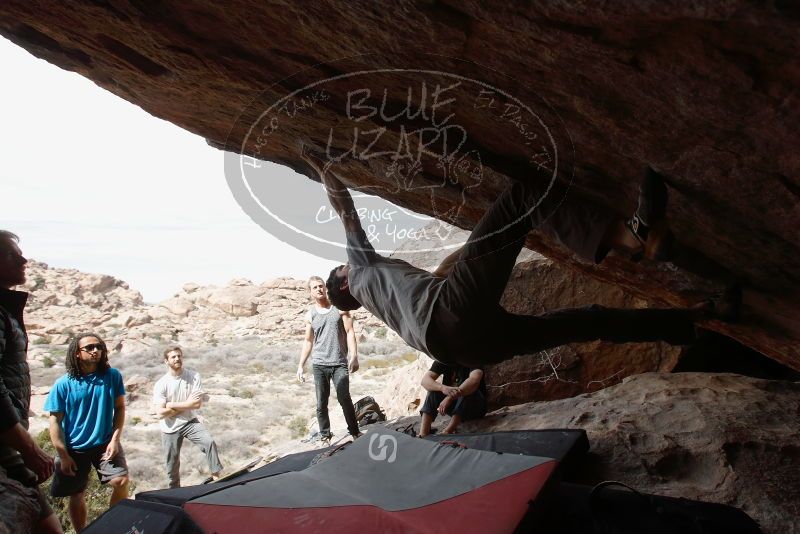 Bouldering in Hueco Tanks on 03/02/2019 with Blue Lizard Climbing and Yoga

Filename: SRM_20190302_1345410.jpg
Aperture: f/5.6
Shutter Speed: 1/400
Body: Canon EOS-1D Mark II
Lens: Canon EF 16-35mm f/2.8 L