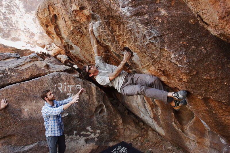 Bouldering in Hueco Tanks on 03/02/2019 with Blue Lizard Climbing and Yoga

Filename: SRM_20190302_1503320.jpg
Aperture: f/5.6
Shutter Speed: 1/250
Body: Canon EOS-1D Mark II
Lens: Canon EF 16-35mm f/2.8 L