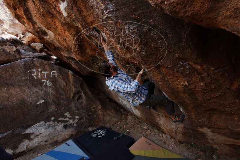 Bouldering in Hueco Tanks on 03/02/2019 with Blue Lizard Climbing and Yoga

Filename: SRM_20190302_1509360.jpg
Aperture: f/5.6
Shutter Speed: 1/250
Body: Canon EOS-1D Mark II
Lens: Canon EF 16-35mm f/2.8 L