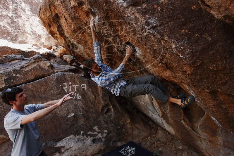 Bouldering in Hueco Tanks on 03/02/2019 with Blue Lizard Climbing and Yoga

Filename: SRM_20190302_1509440.jpg
Aperture: f/5.6
Shutter Speed: 1/250
Body: Canon EOS-1D Mark II
Lens: Canon EF 16-35mm f/2.8 L