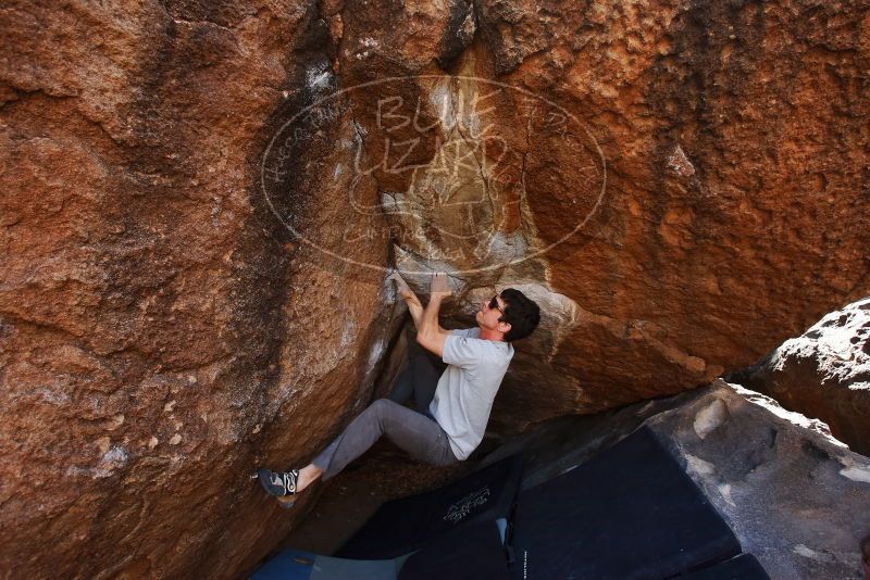 Bouldering in Hueco Tanks on 03/02/2019 with Blue Lizard Climbing and Yoga

Filename: SRM_20190302_1555180.jpg
Aperture: f/5.6
Shutter Speed: 1/250
Body: Canon EOS-1D Mark II
Lens: Canon EF 16-35mm f/2.8 L