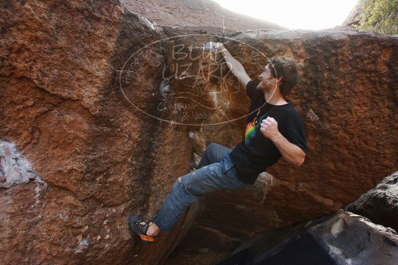 Bouldering in Hueco Tanks on 03/02/2019 with Blue Lizard Climbing and Yoga

Filename: SRM_20190302_1604290.jpg
Aperture: f/5.6
Shutter Speed: 1/250
Body: Canon EOS-1D Mark II
Lens: Canon EF 16-35mm f/2.8 L