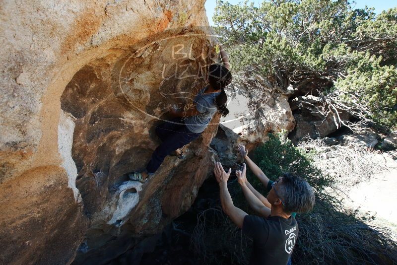 Bouldering in Hueco Tanks on 03/03/2019 with Blue Lizard Climbing and Yoga

Filename: SRM_20190303_1212430.jpg
Aperture: f/10.0
Shutter Speed: 1/250
Body: Canon EOS-1D Mark II
Lens: Canon EF 16-35mm f/2.8 L