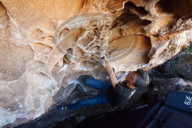 Bouldering in Hueco Tanks on 03/03/2019 with Blue Lizard Climbing and Yoga

Filename: SRM_20190303_1252510.jpg
Aperture: f/5.6
Shutter Speed: 1/320
Body: Canon EOS-1D Mark II
Lens: Canon EF 16-35mm f/2.8 L