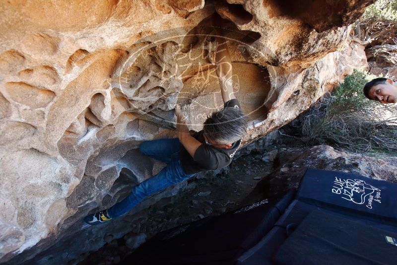 Bouldering in Hueco Tanks on 03/03/2019 with Blue Lizard Climbing and Yoga

Filename: SRM_20190303_1252550.jpg
Aperture: f/5.6
Shutter Speed: 1/320
Body: Canon EOS-1D Mark II
Lens: Canon EF 16-35mm f/2.8 L